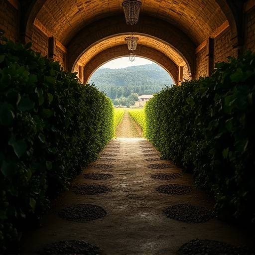 Fotogramma di un documentario sulla tradizione vinicola della Franciacorta con vigneti e cantine.
